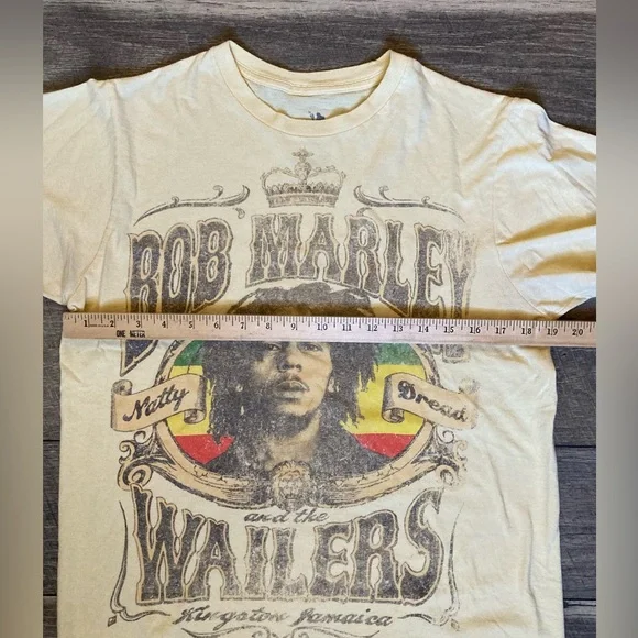 Bob Marley Graphic T-Shirt Zion Brand Size Large - Picture 3 of 6